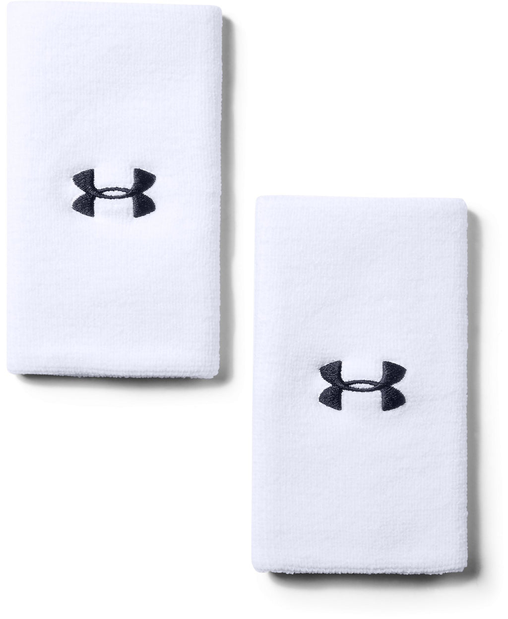 UA Performance 6" Wristband 2-Pack - White