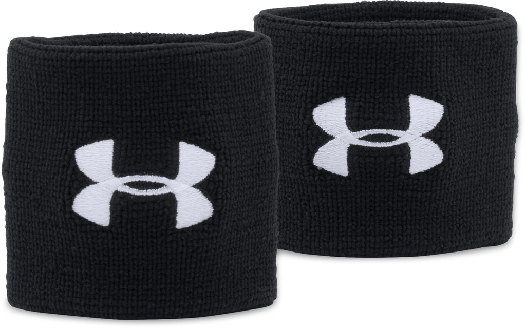 UA Performance Men's 2-Pack 3" Wristband - Black