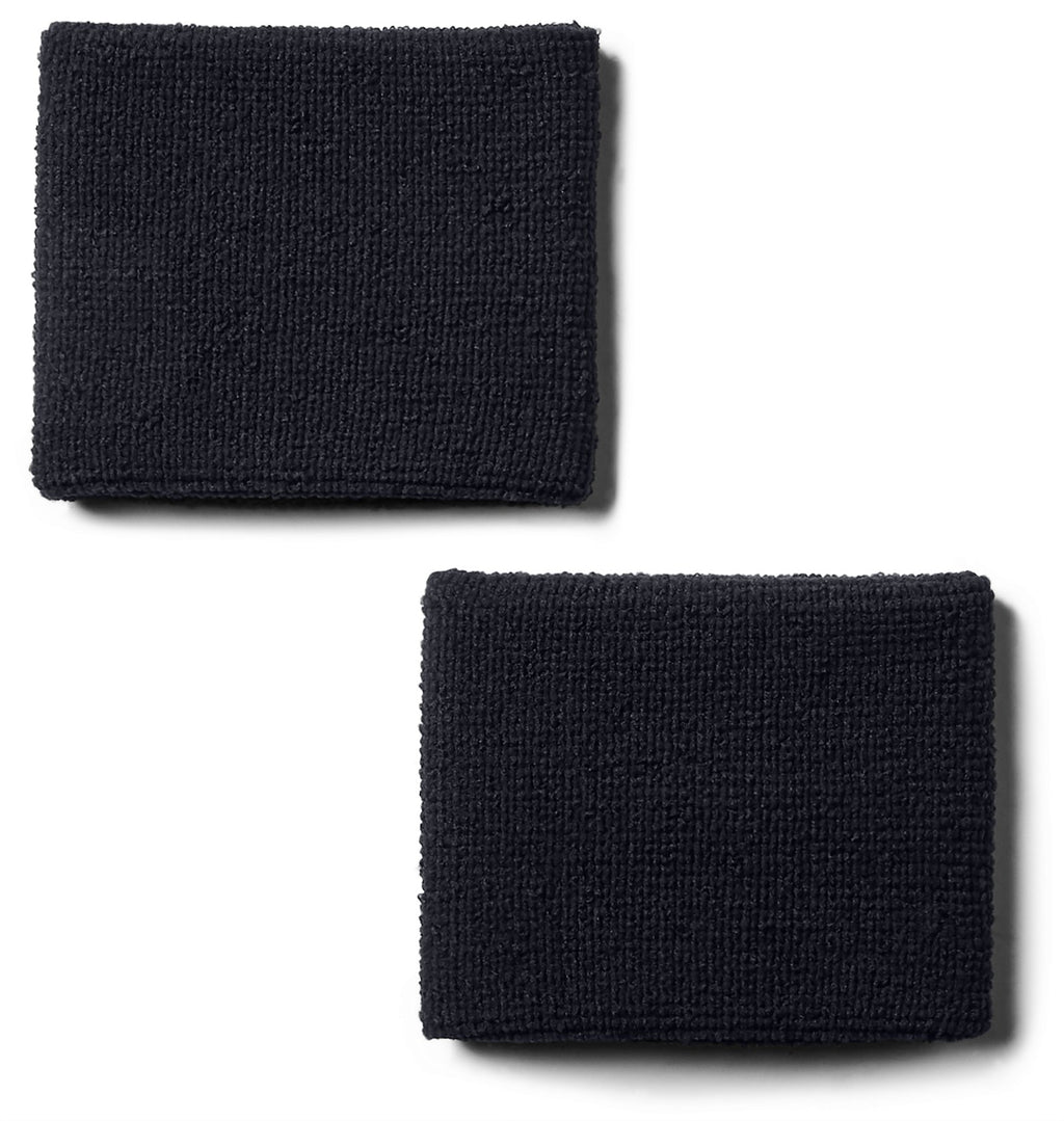 UA Performance Men's 2-Pack 3" Wristband - Black