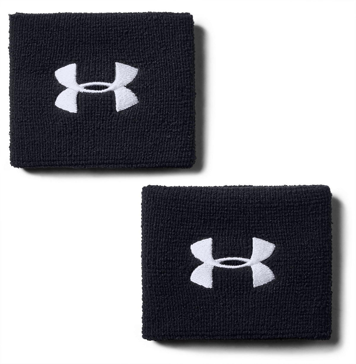 UA Performance Men's 2-Pack 3" Wristband - Black