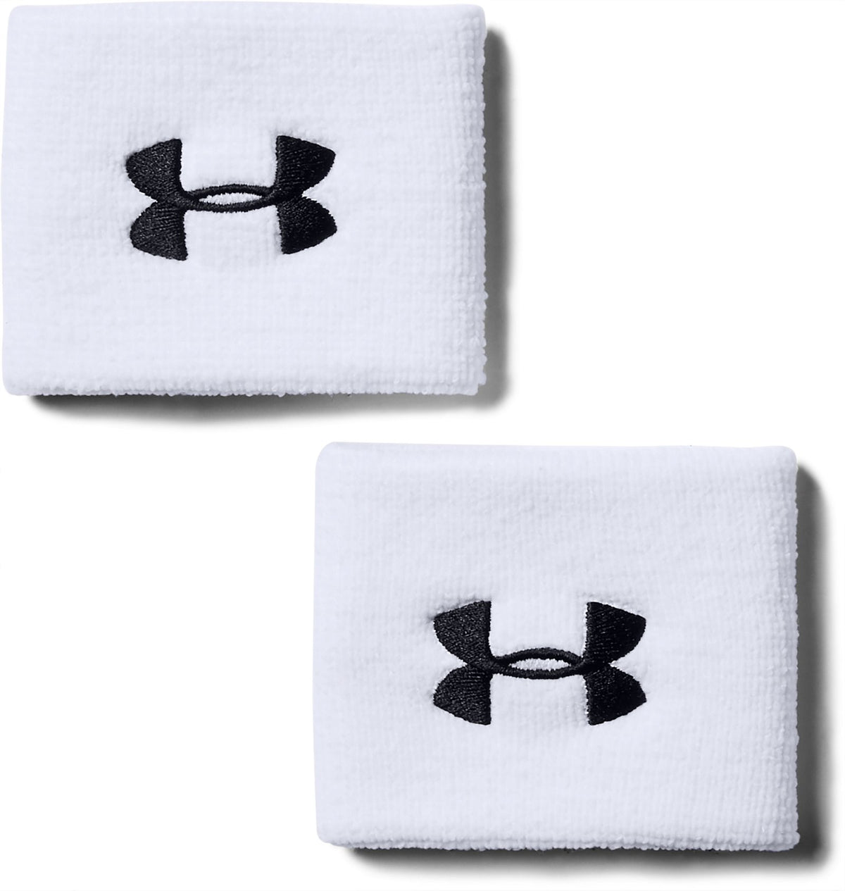 UA Performance Men's 2-Pack 3" Wristband - White