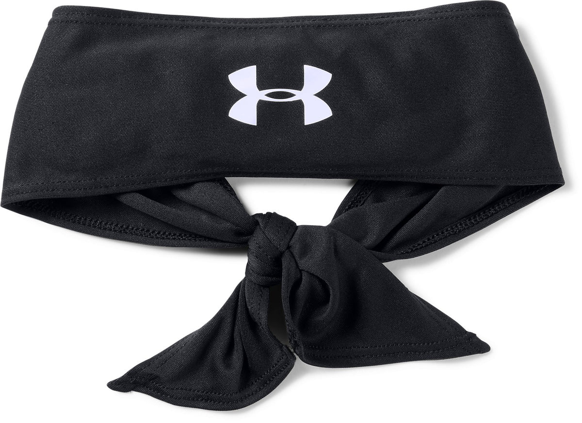 UA Armour Tie Adult Headband - White