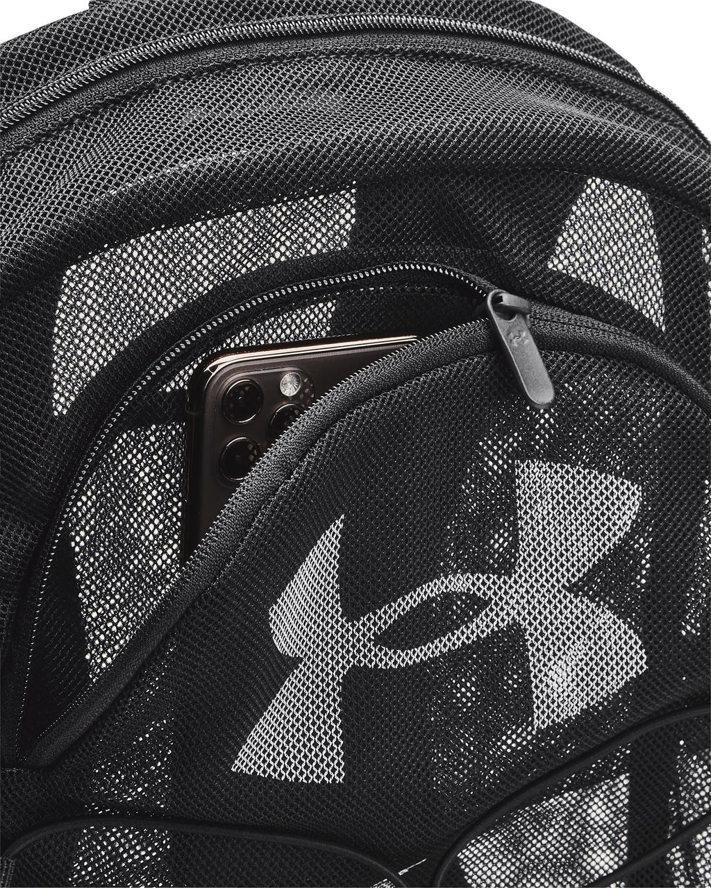 UA Hustle Mesh Backpack - Black