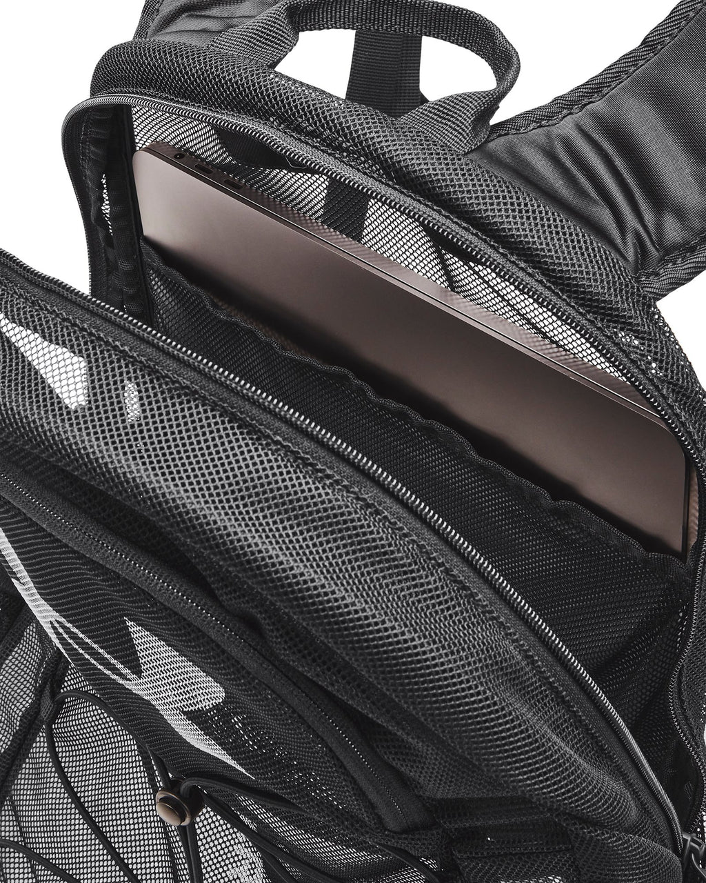 UA Hustle Mesh Backpack - Black