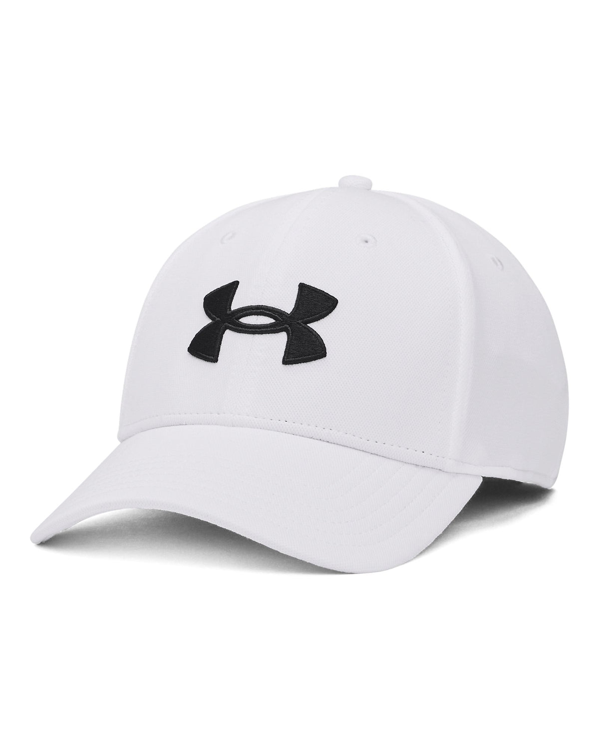 UA Blitzing Low Men's Stretch Fit Cap - White