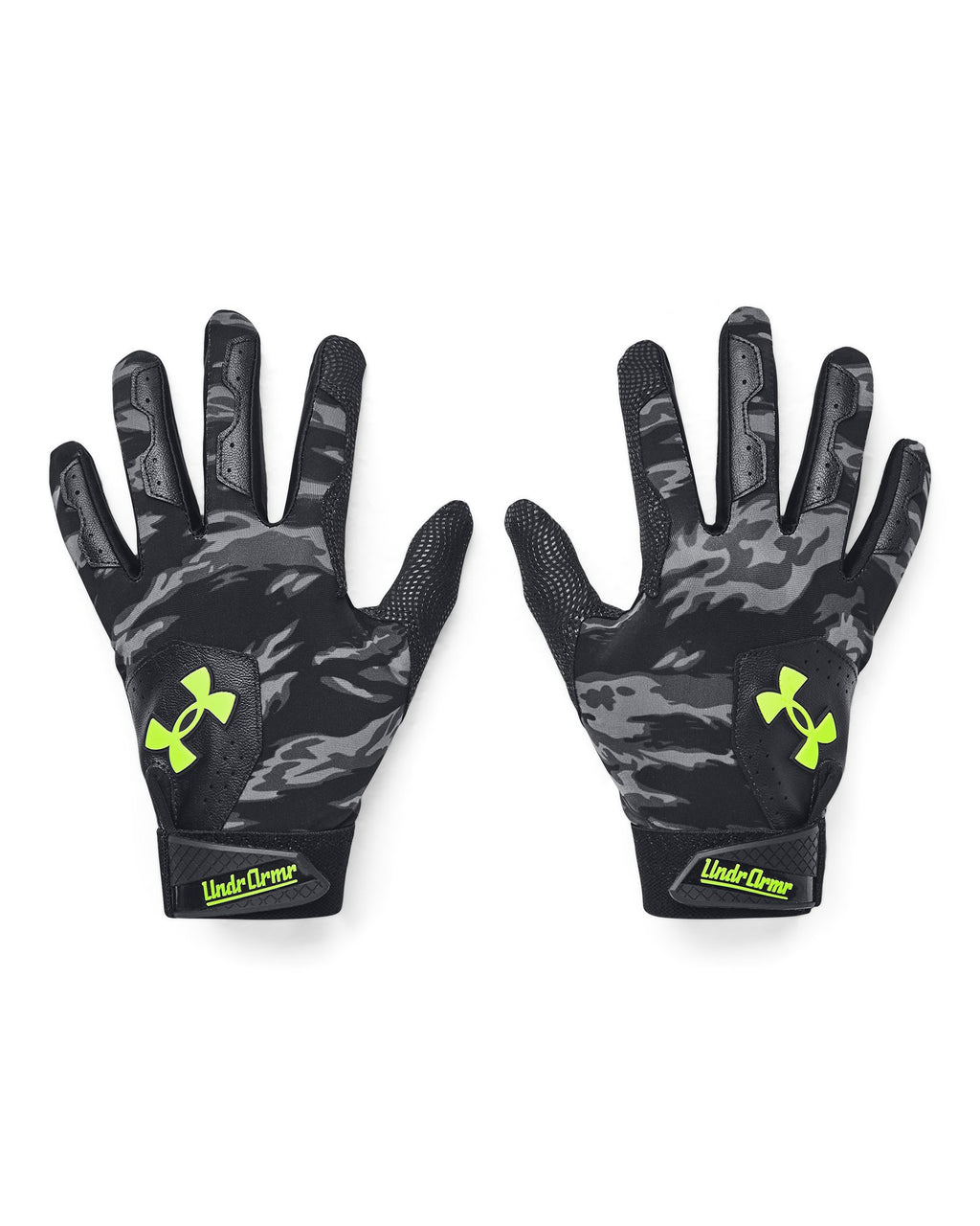 UA Clean Up Boys' Batting Gloves - Black