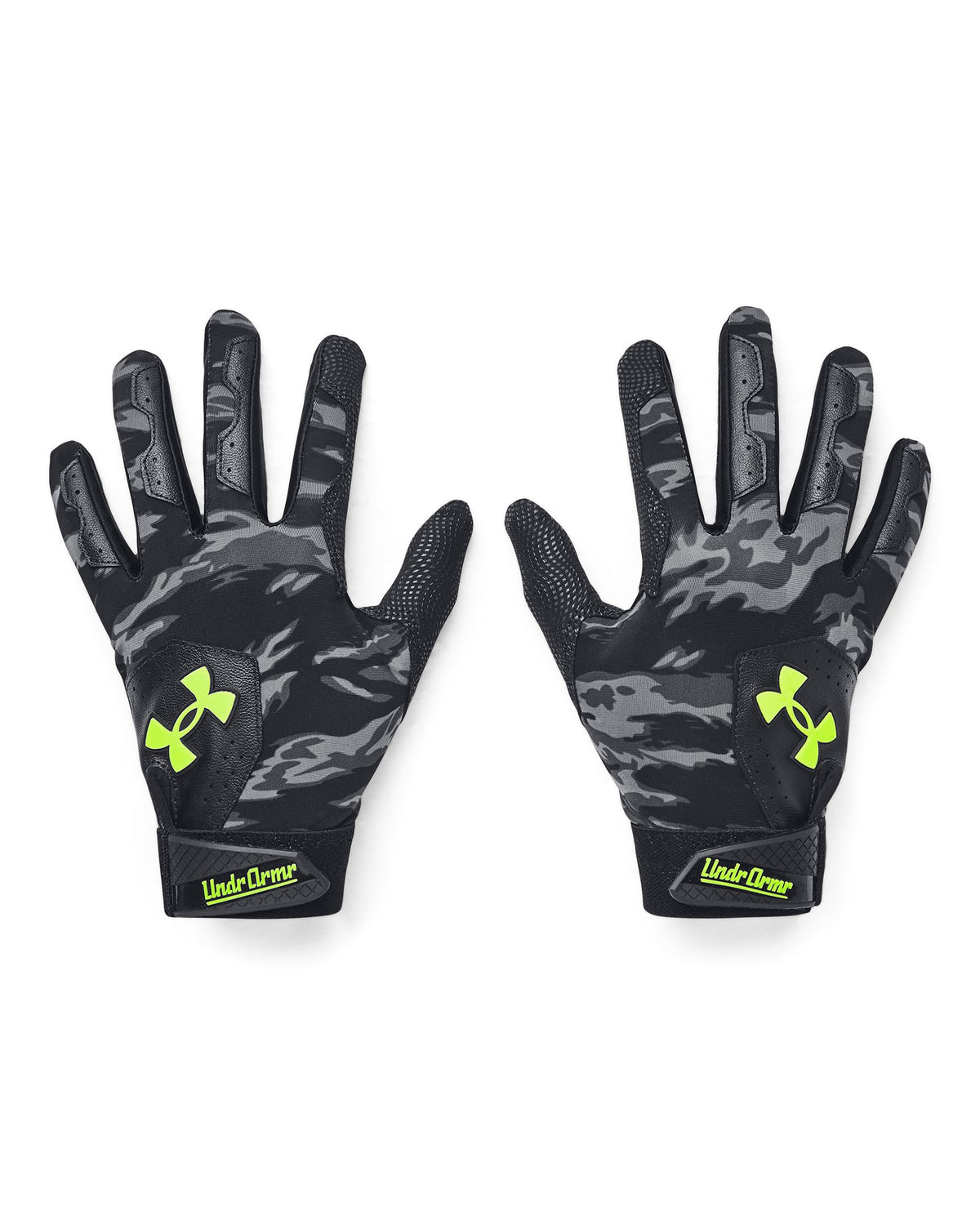 UA Clean Up Boys' Batting Gloves - Black