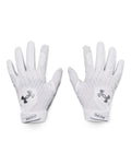 UA Clean Up Men's Batting Gloves - White