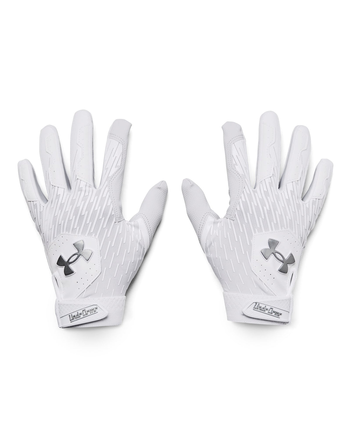 UA Clean Up Men's Batting Gloves - White