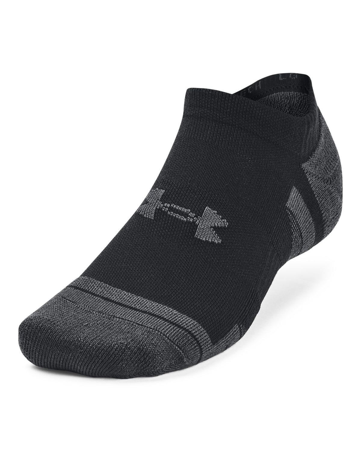 UA Performance Tech Unisex 3-Pack No Show Socks - Black