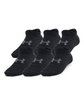 UA Essential Kids' 6-Pack No-Show Socks - Black