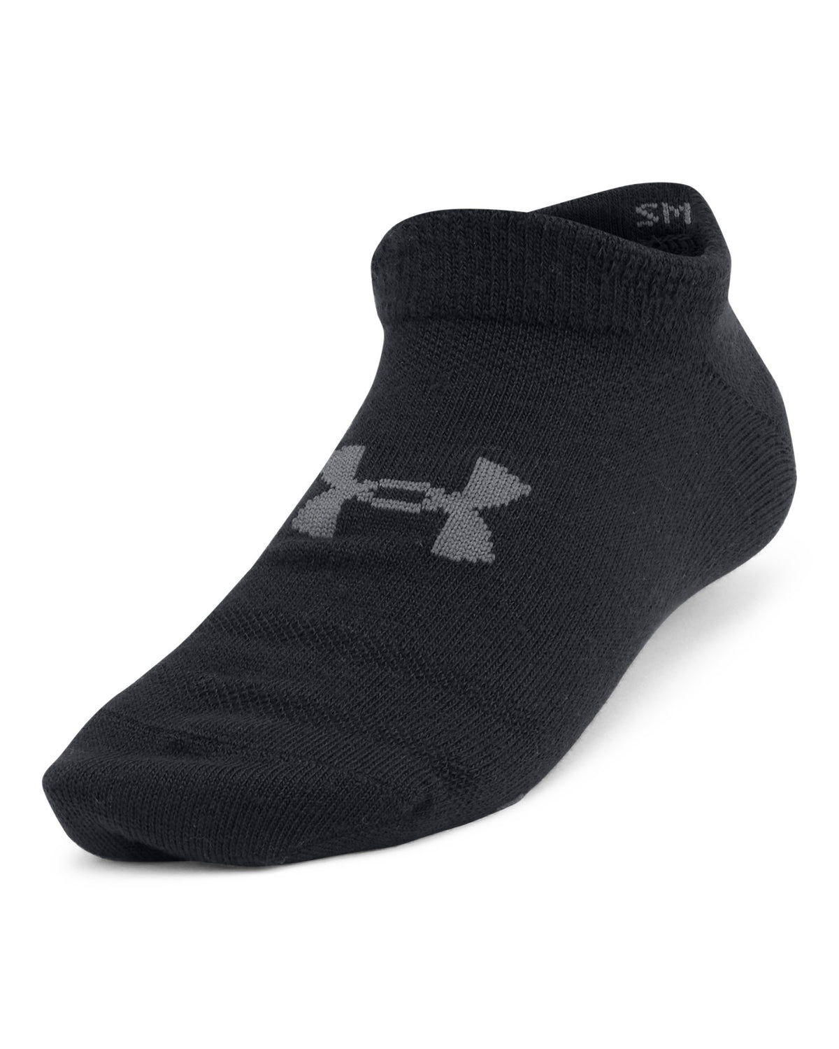 UA Essential Kids' 6-Pack No-Show Socks - Black