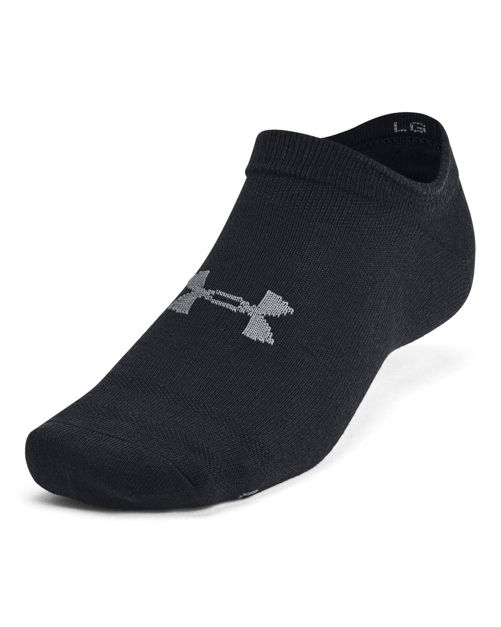 UA Essential Unisex 6-Pack No-Show Socks - Black