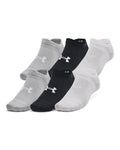 UA Essential Unisex 6-Pack No-Show Socks - Black