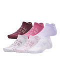 UA Essential Unisex 6-Pack No-Show Socks - White