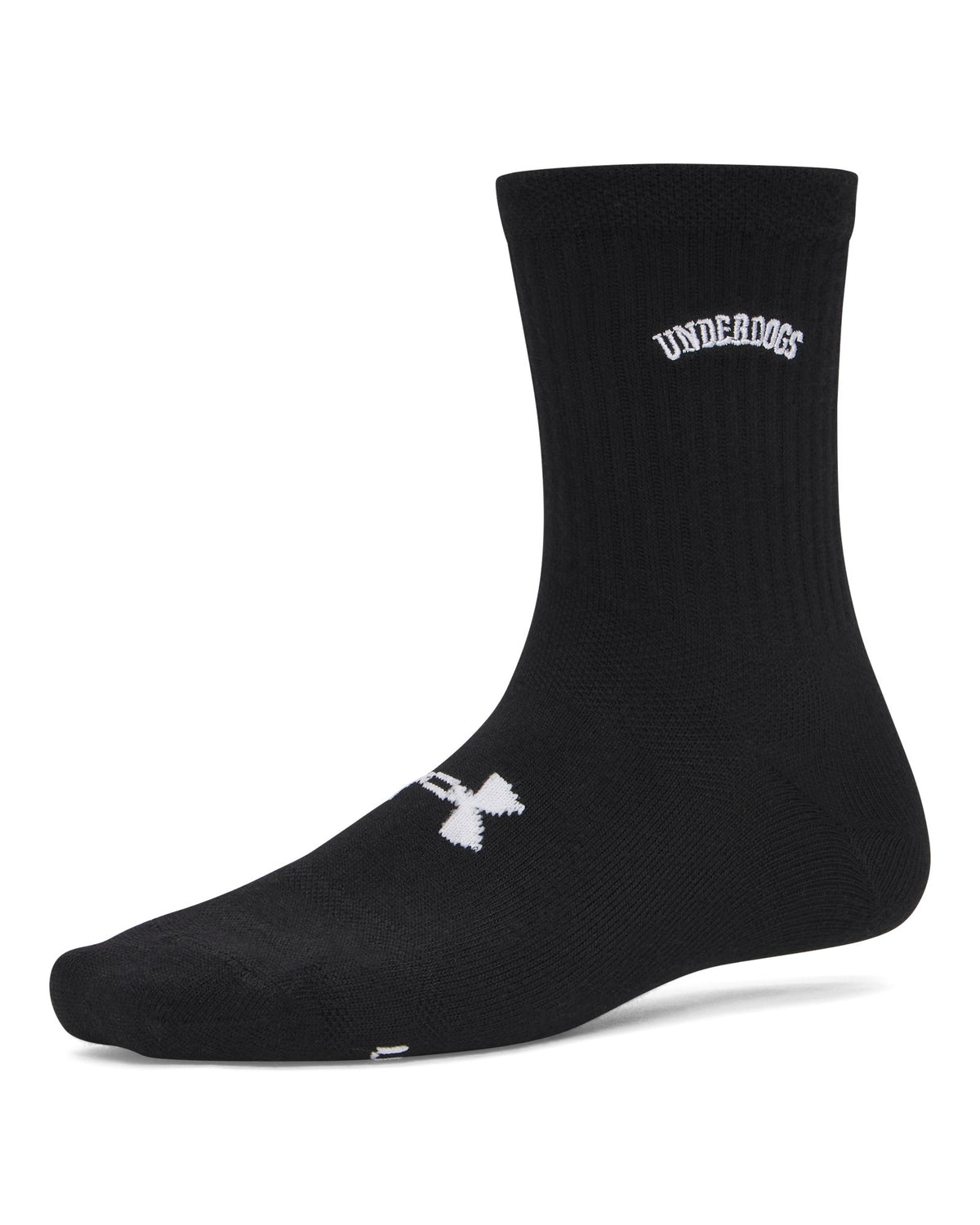 UA Essential Women's 3-Pack Mid Crew Socks - White