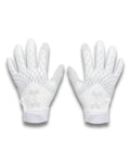 UA Glyde Women's Batting Gloves - White