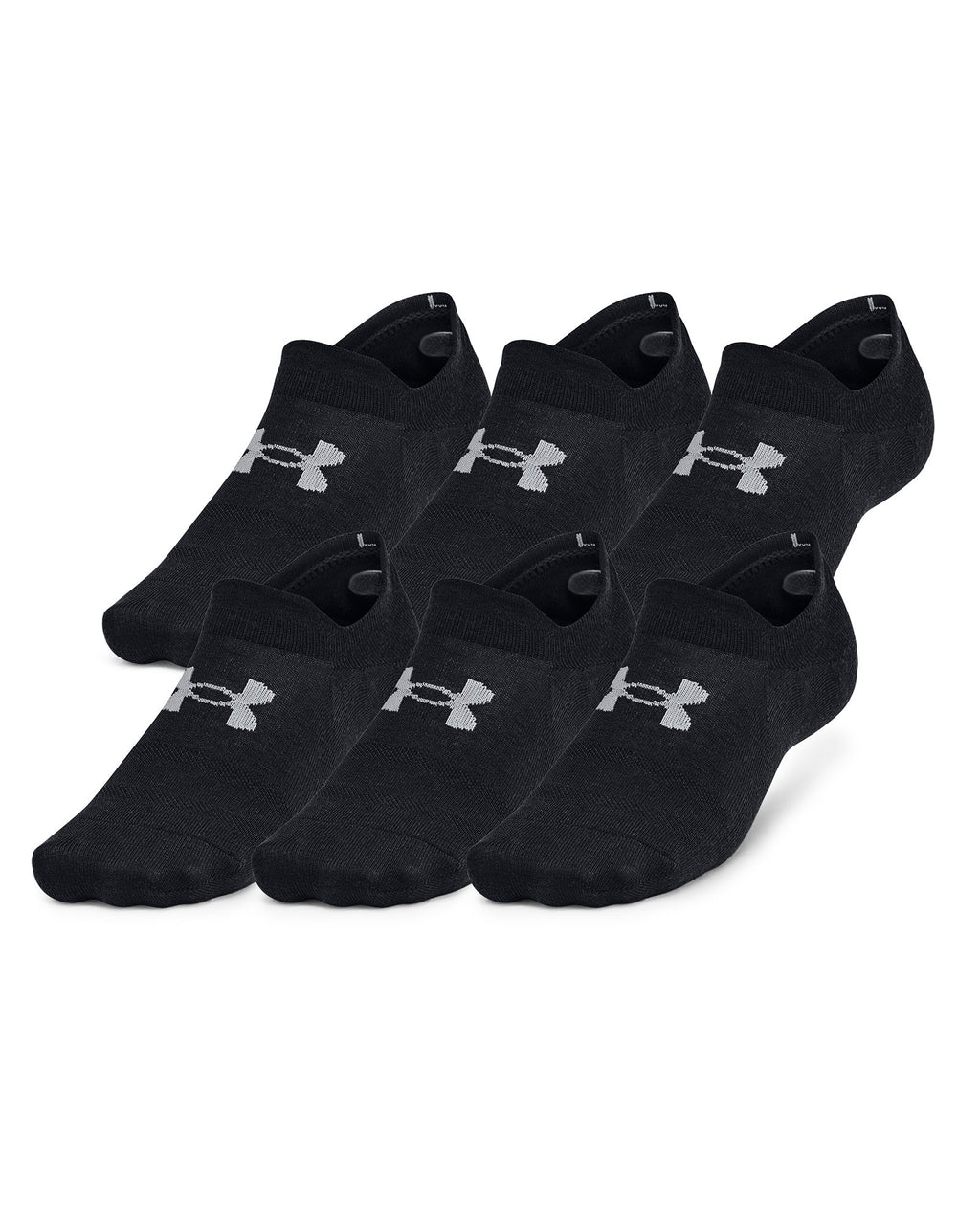 UA Essential Ultra Unisex 6-Pack Low Socks - Black