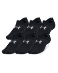 UA Essential Ultra Unisex 6-Pack Low Socks - Black