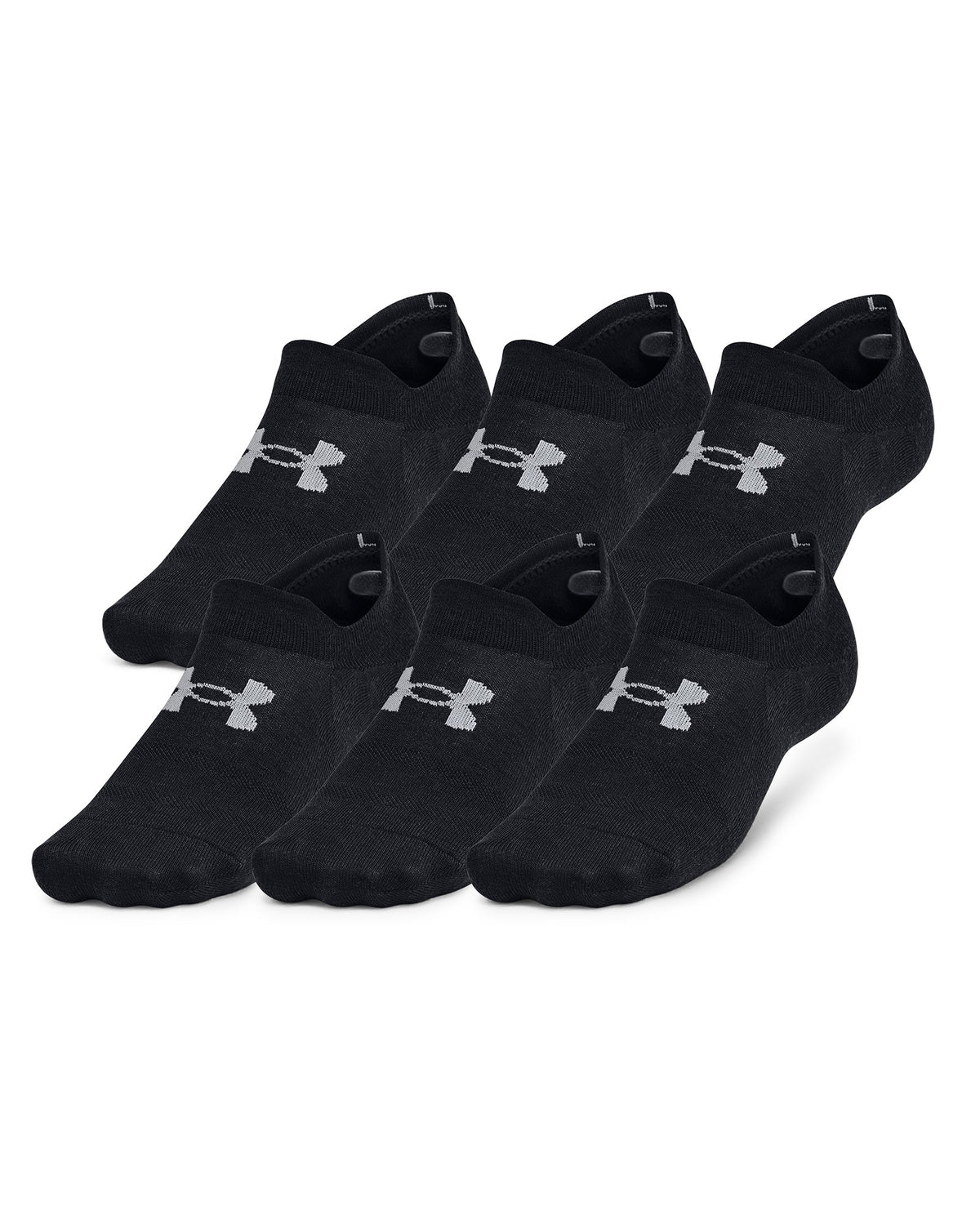 UA Essential Ultra Unisex 6-Pack Low Socks - Black