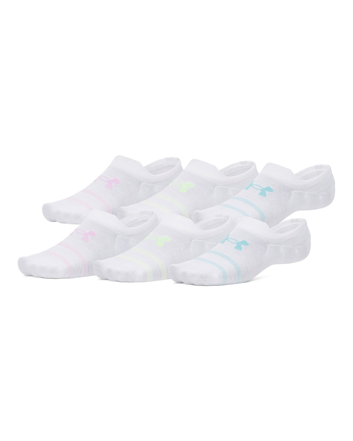UA Essential Ultra Unisex 6-Pack Low Socks - White