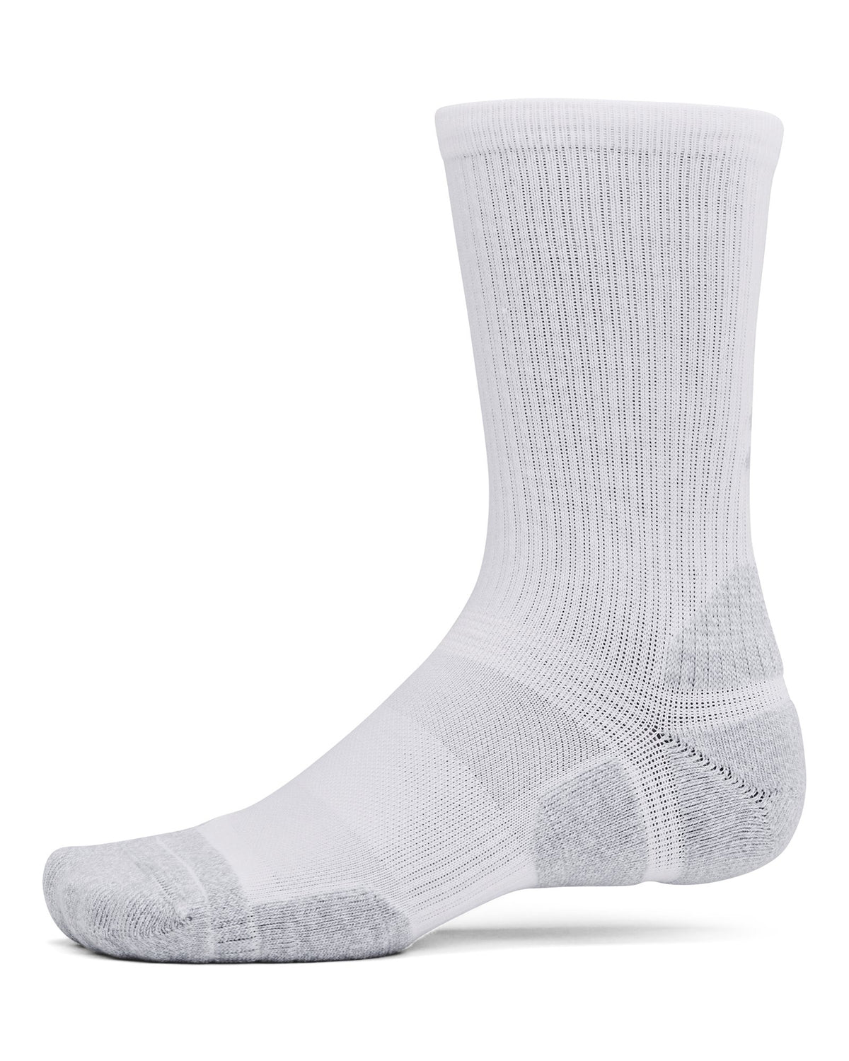 UA Performance Tech Pro Unisex 3-Pack Crew Socks - White