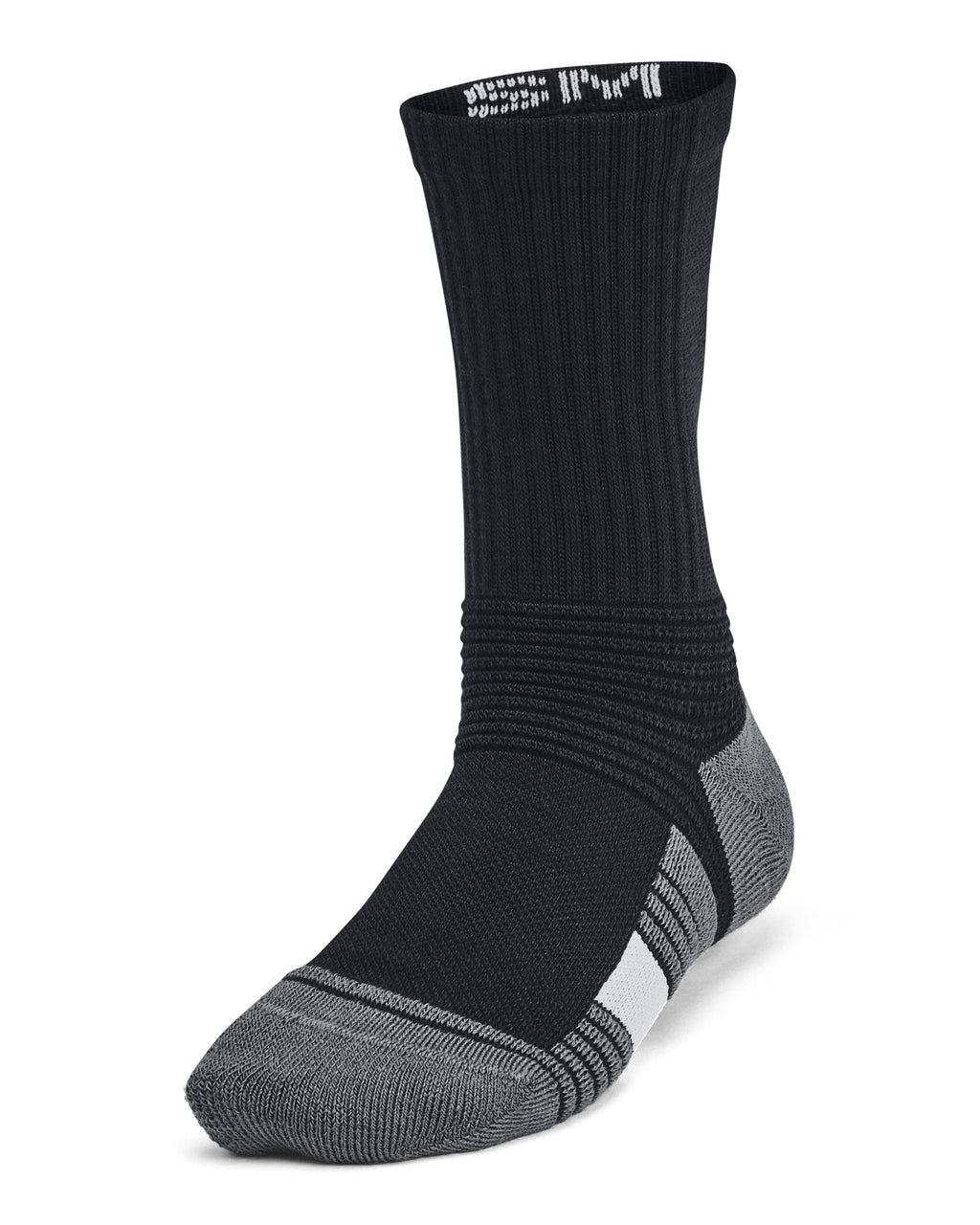 UA Team Kids' Crew Socks - Black