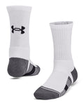 UA Team Kids' Crew Socks - White