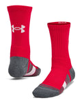 UA Team Kids' Crew Socks - Red