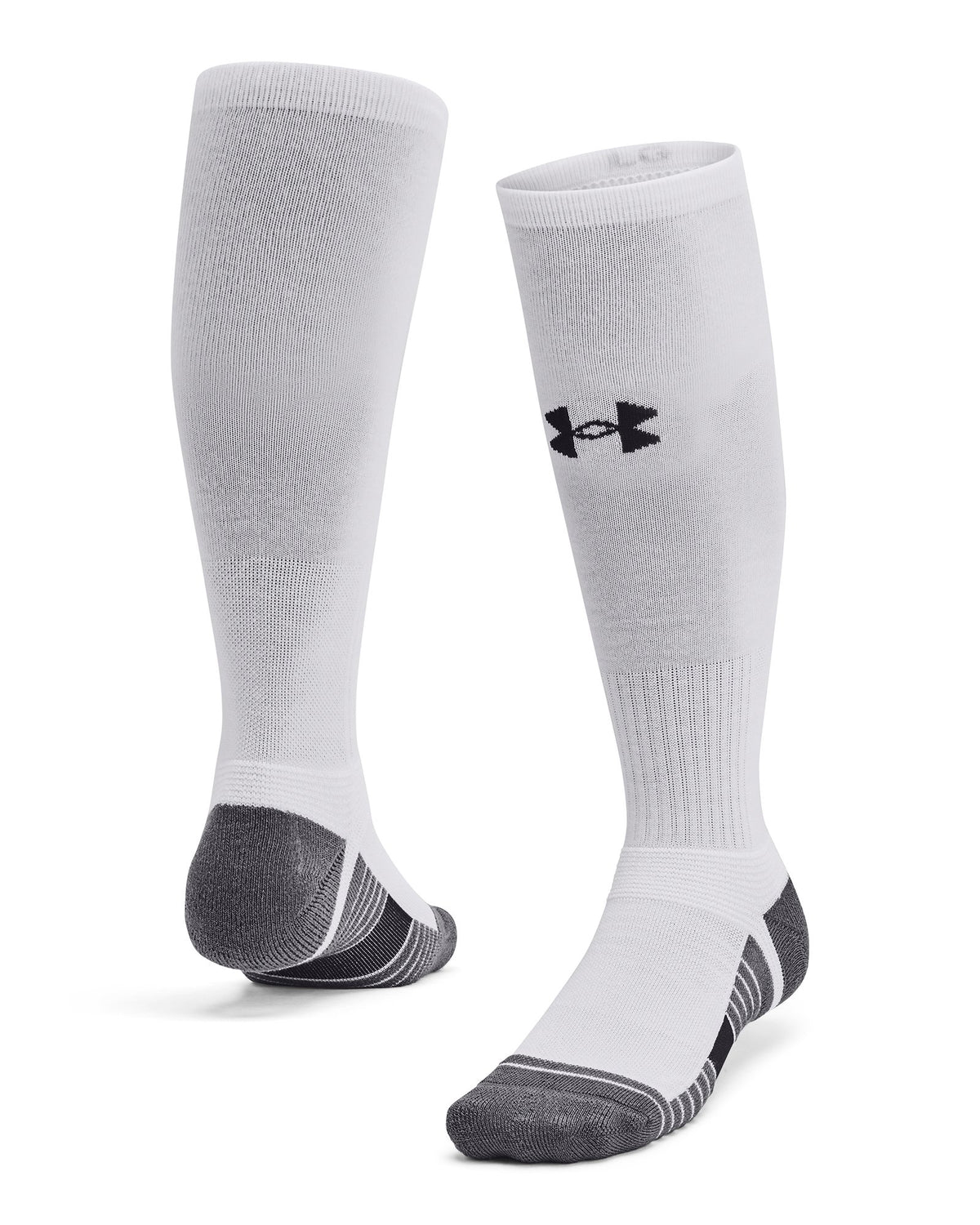 UA Team Unisex Over-The-Calf Socks - White