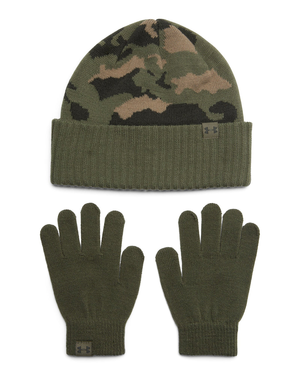 UA Beanie & Gloves Boys' Set - Green