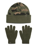 UA Beanie & Gloves Boys' Set - Green