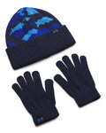 UA Beanie & Gloves Boys' Set - Blue