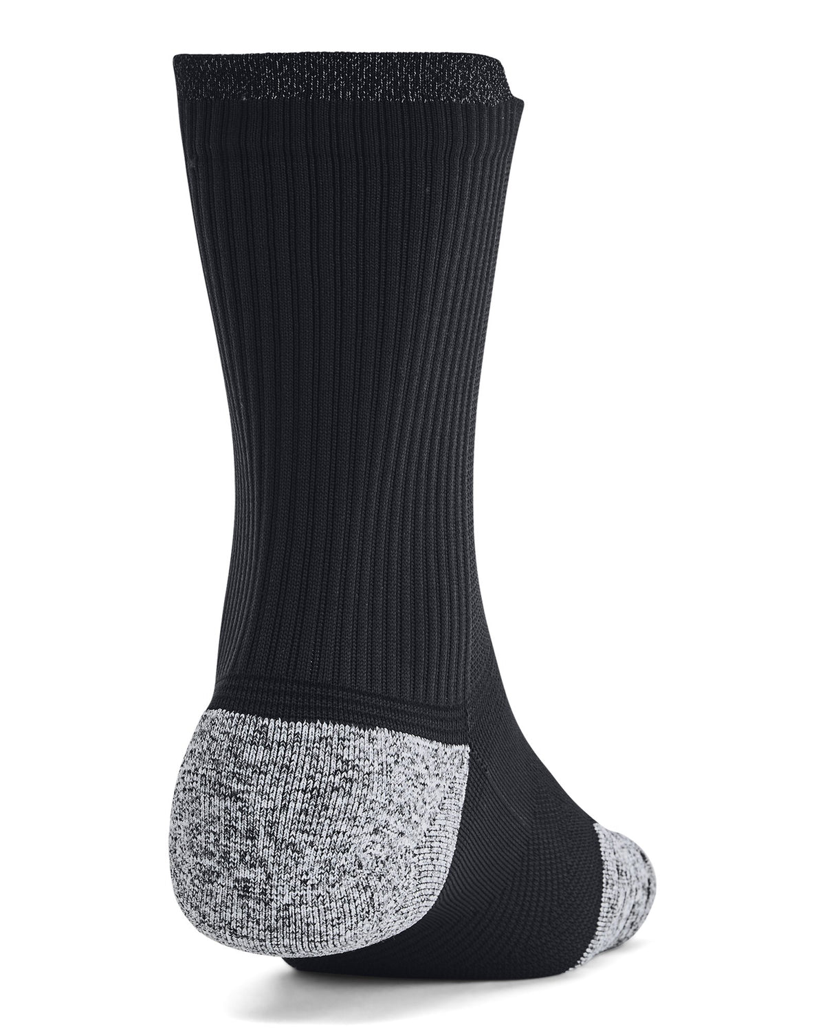 UA ArmourDry® Run Cushion Unisex 3-Pack Mid-Crew Socks - Black