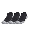 UA ArmourDry® Unisex Run Cushion 3-Pack No Show Socks - Black
