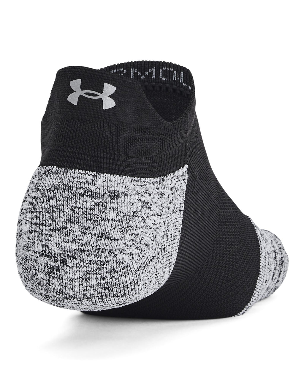 UA ArmourDry® Unisex Run Cushion 3-Pack No Show Socks - Black