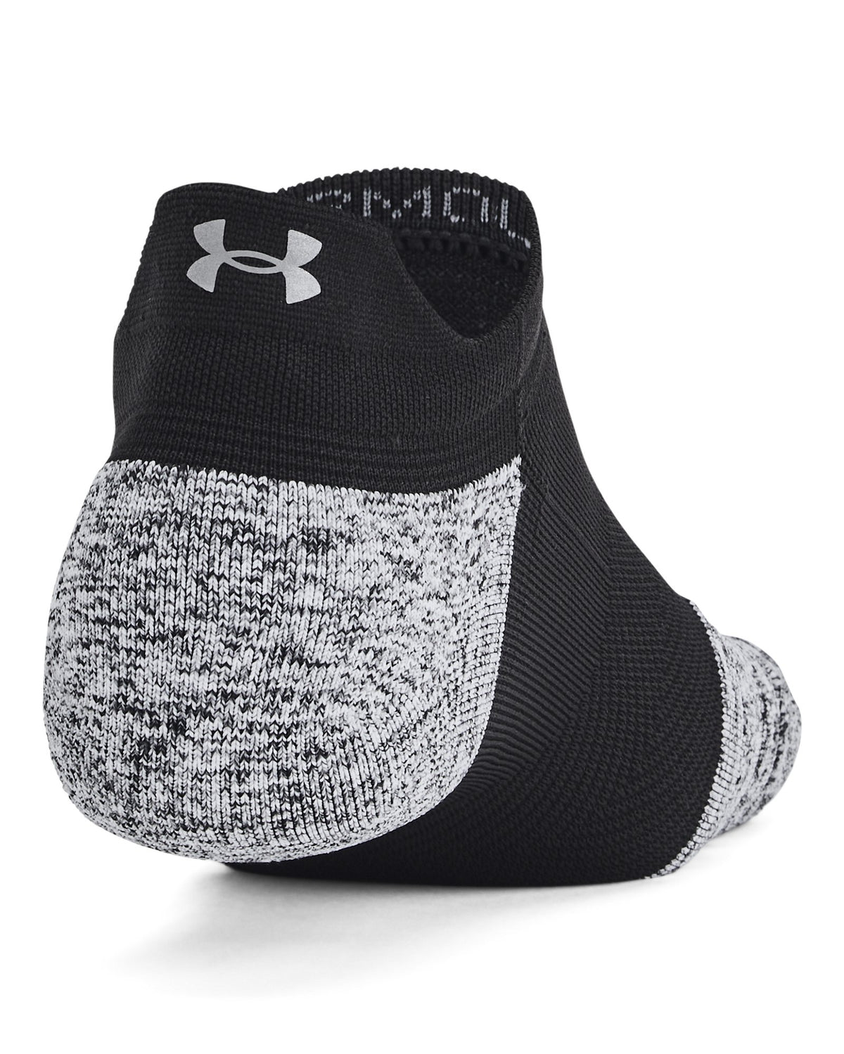 UA ArmourDry® Unisex Run Cushion 3-Pack No Show Socks - Black