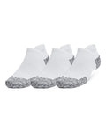 UA ArmourDry® Unisex Run Cushion 3-Pack No Show Socks - White