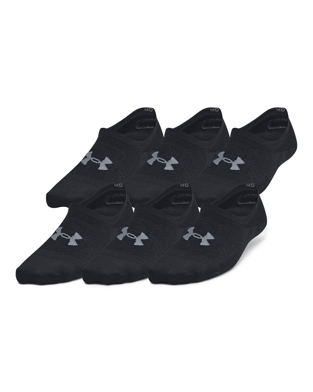 UA Breathe Lite Women's 6-Pack Liner Socks - Black