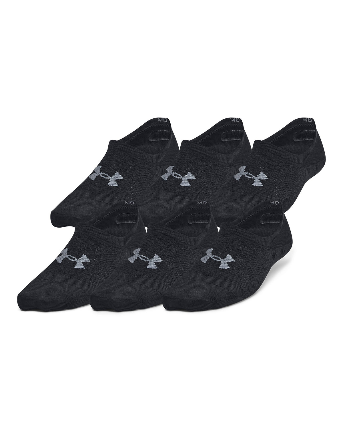 UA Breathe Lite Women's 6-Pack Liner Socks - Black
