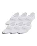 UA Breathe Lite Women's 6-Pack Liner Socks - White