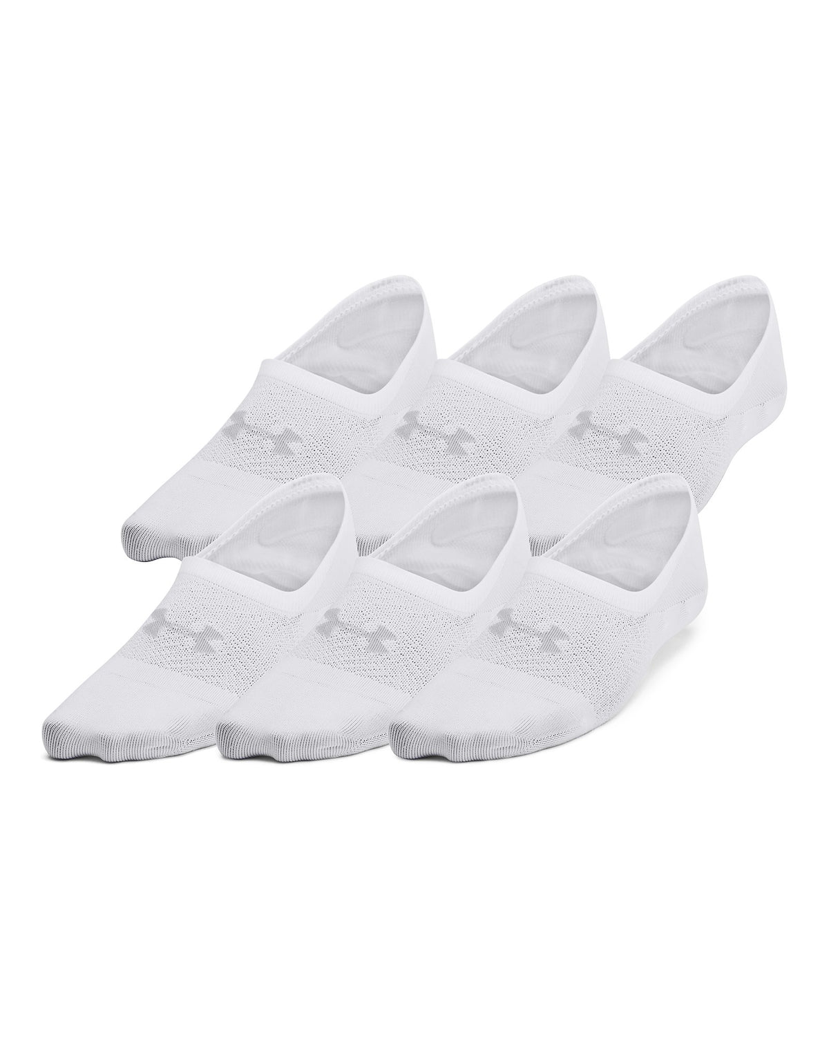 UA Breathe Lite Women's 6-Pack Liner Socks - White