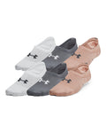 UA Breathe Lite Women's 6-Pack Liner Socks - Brown