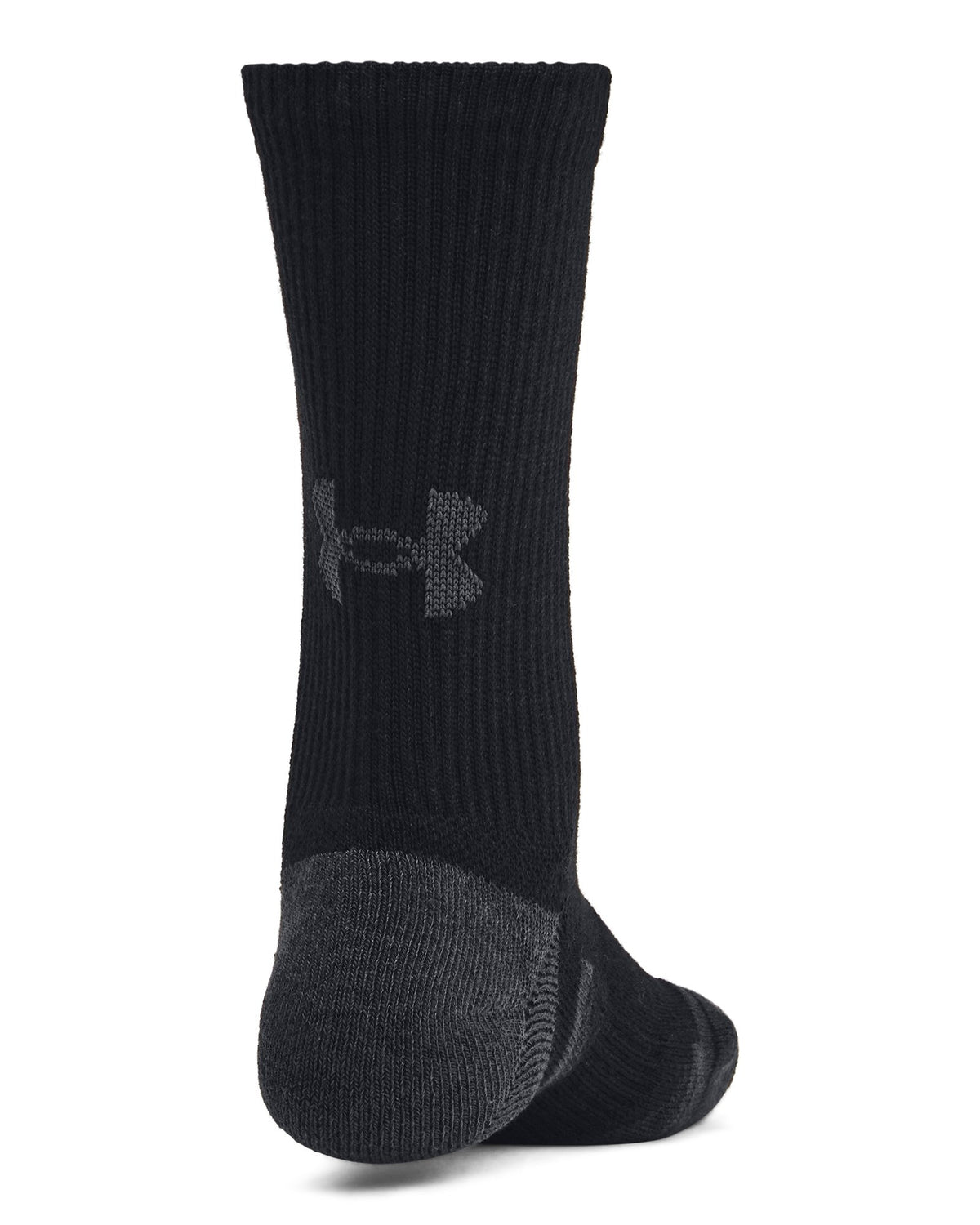 UA Performance Tech Kids' 6-Pack Crew Socks - Black