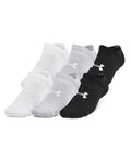 UA Essential Cushion Unisex 6-Pack No Show Socks - Black