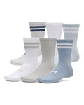 UA Essential Unisex 6-Pack Crew Socks - Gray
