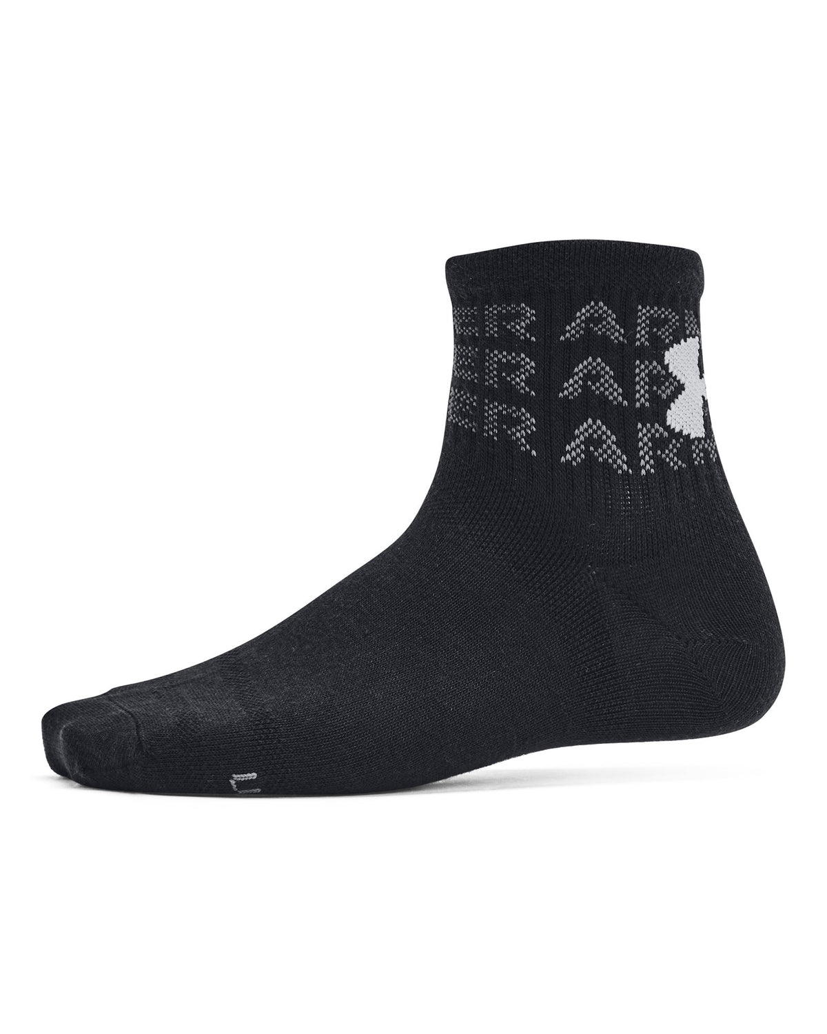 UA Essential Kids' 6-Pack Quarter Socks - Gray