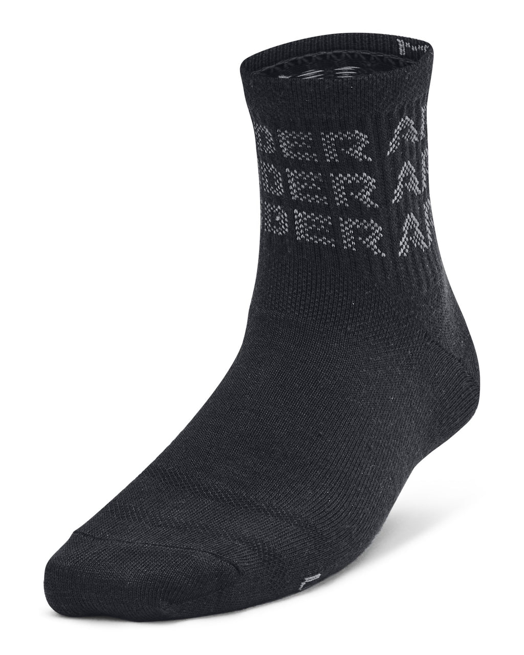 UA Essential Kids' 6-Pack Quarter Socks - Gray