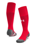 UA Magnetico Grip Unisex Over-The-Calf Socks - Red