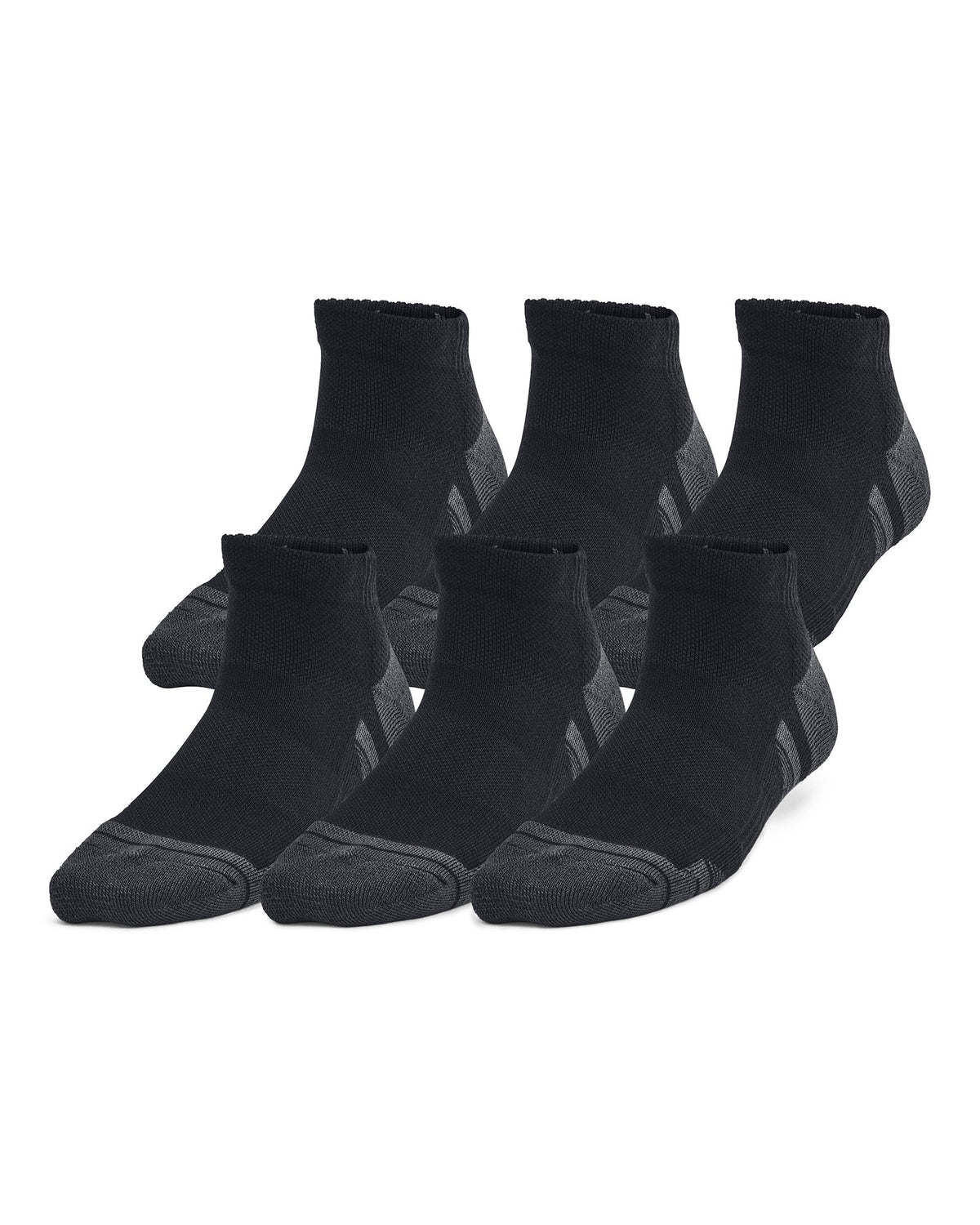 UA Performance Tech™ Kids' 6-Pack Low Cut Socks - Black
